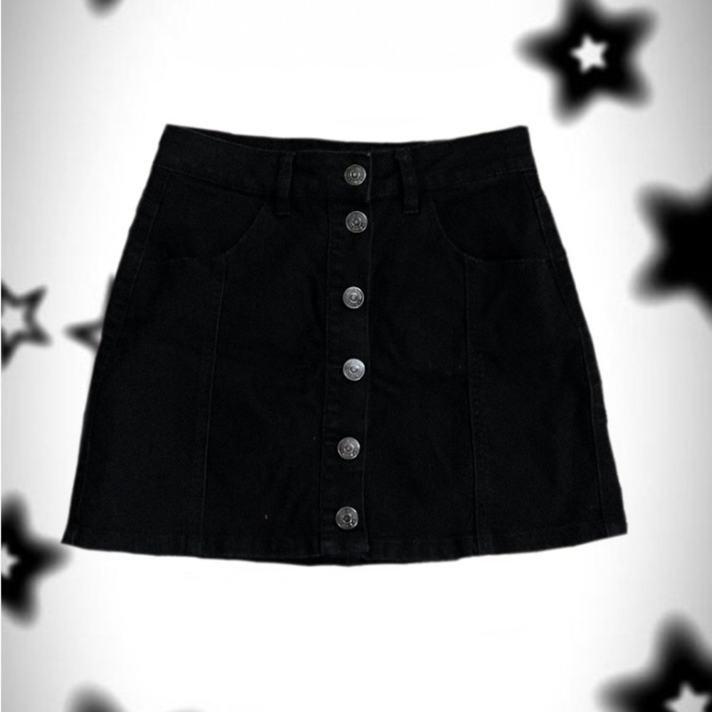 ⭐️Rue 21⭐️ Black Denim Skirt With Buttons